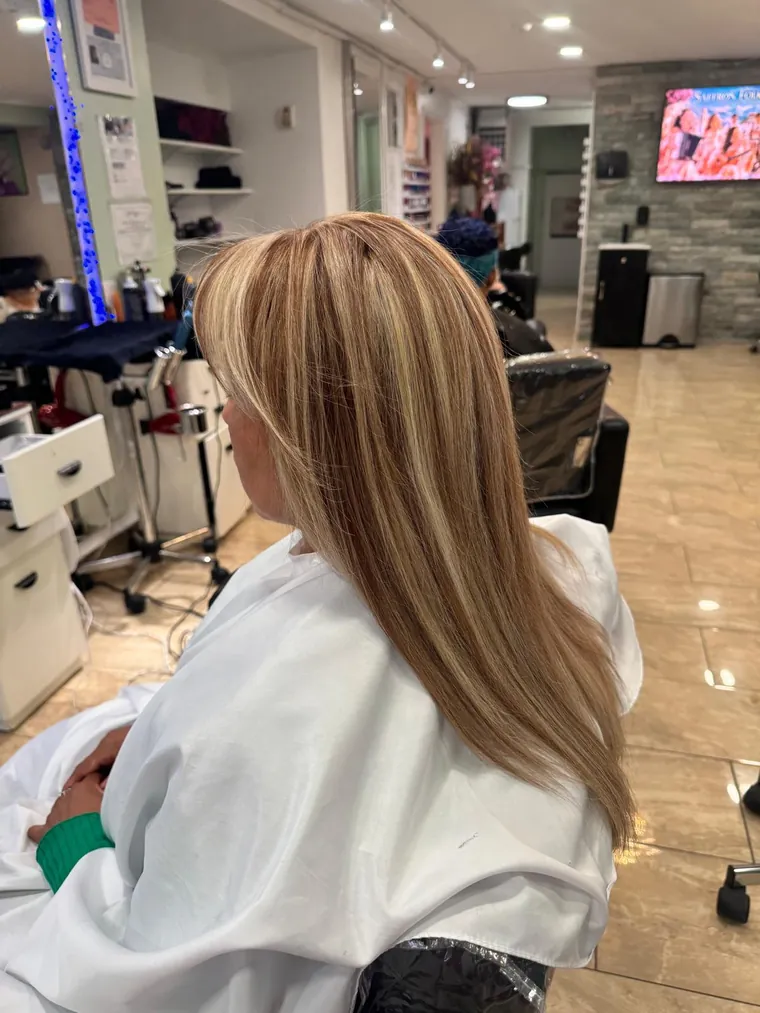 roots touch up at Naespa Beauty in Astoria